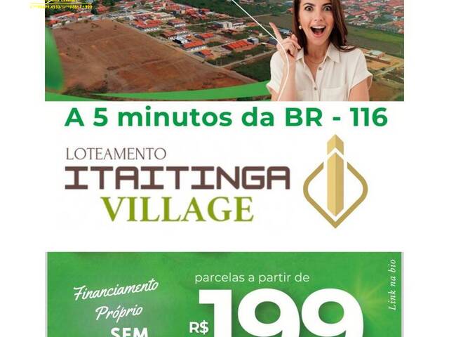 #LT030 - Loteamentos para Venda em Itaitinga - CE